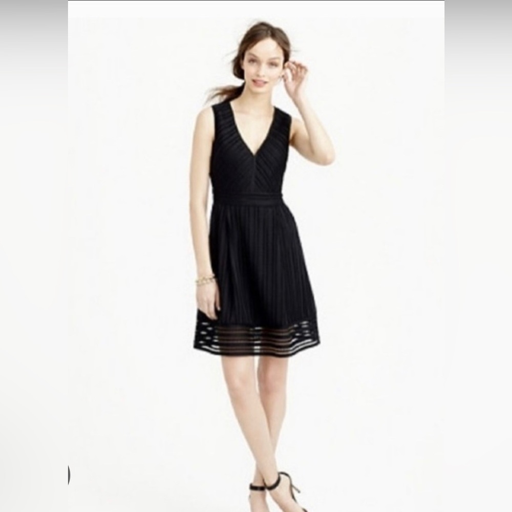 J Crew Factory cocktail dress black